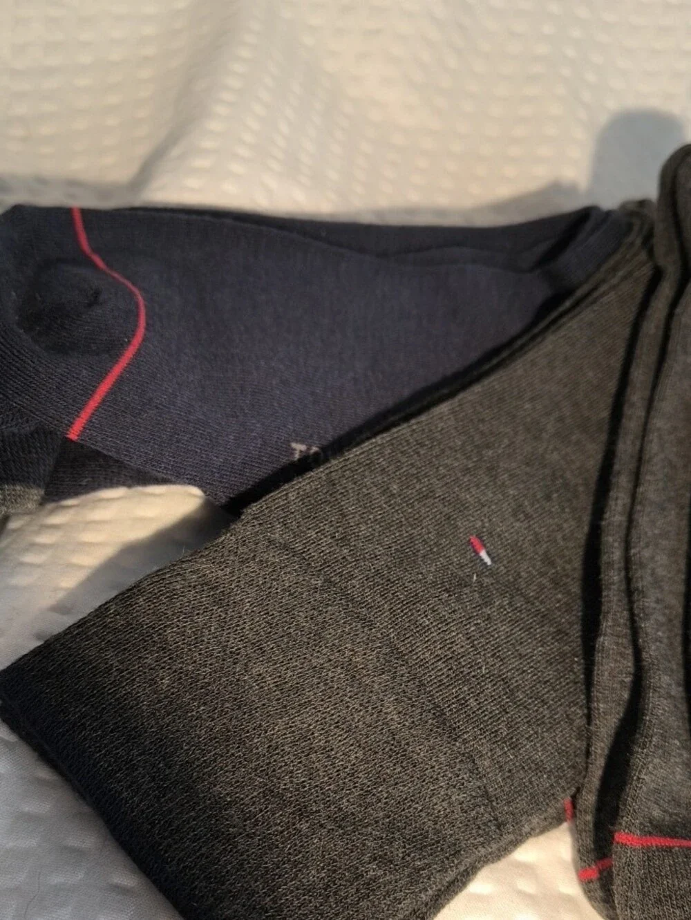 Tommy Hilfiger Men's Crew Socks - Dark Gray Multi-Pack 5 Pairs